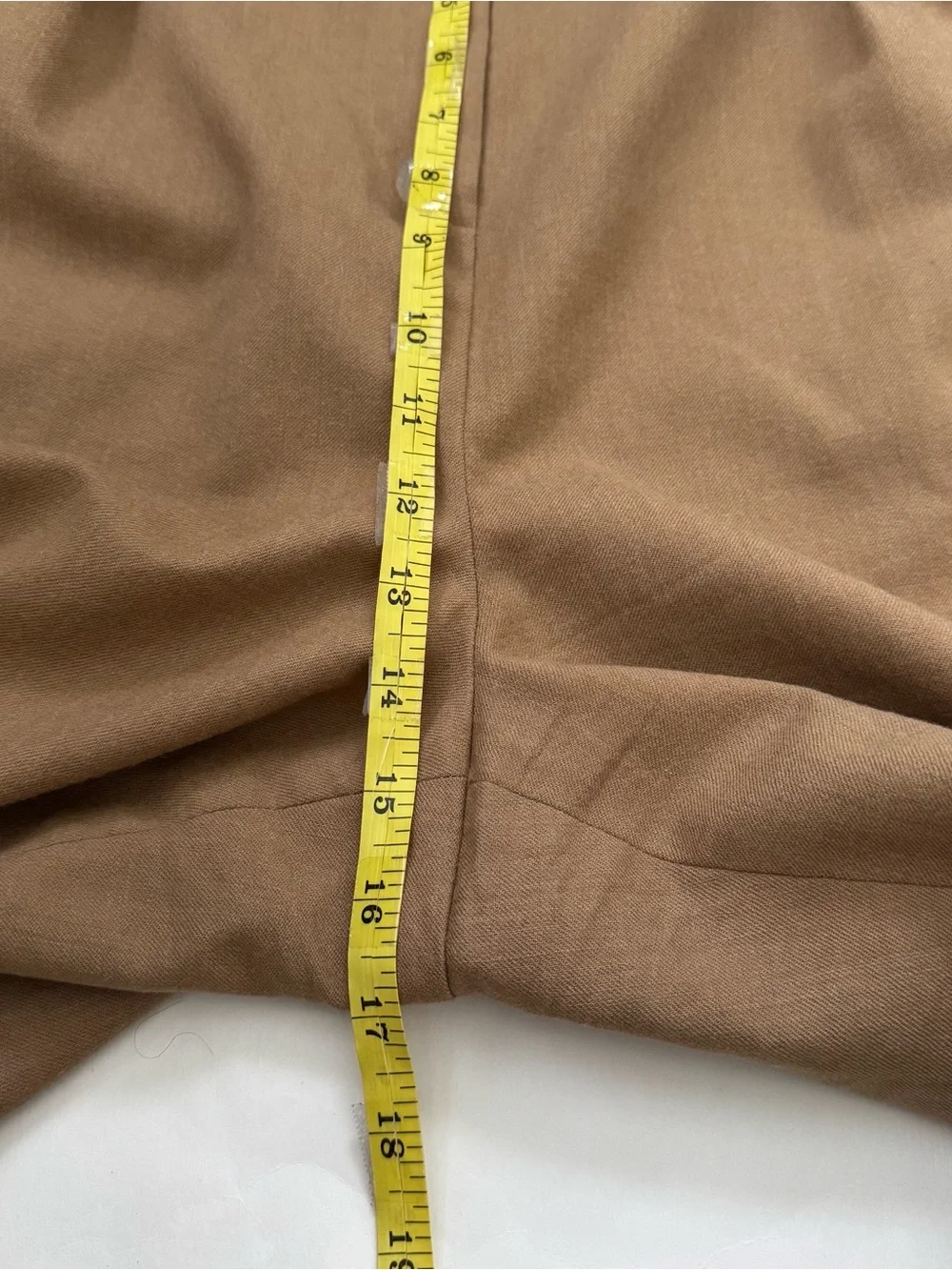 Vtg Jones New York Country Pants Size 18 Wool Blend Pleated Tan Brown 36x30